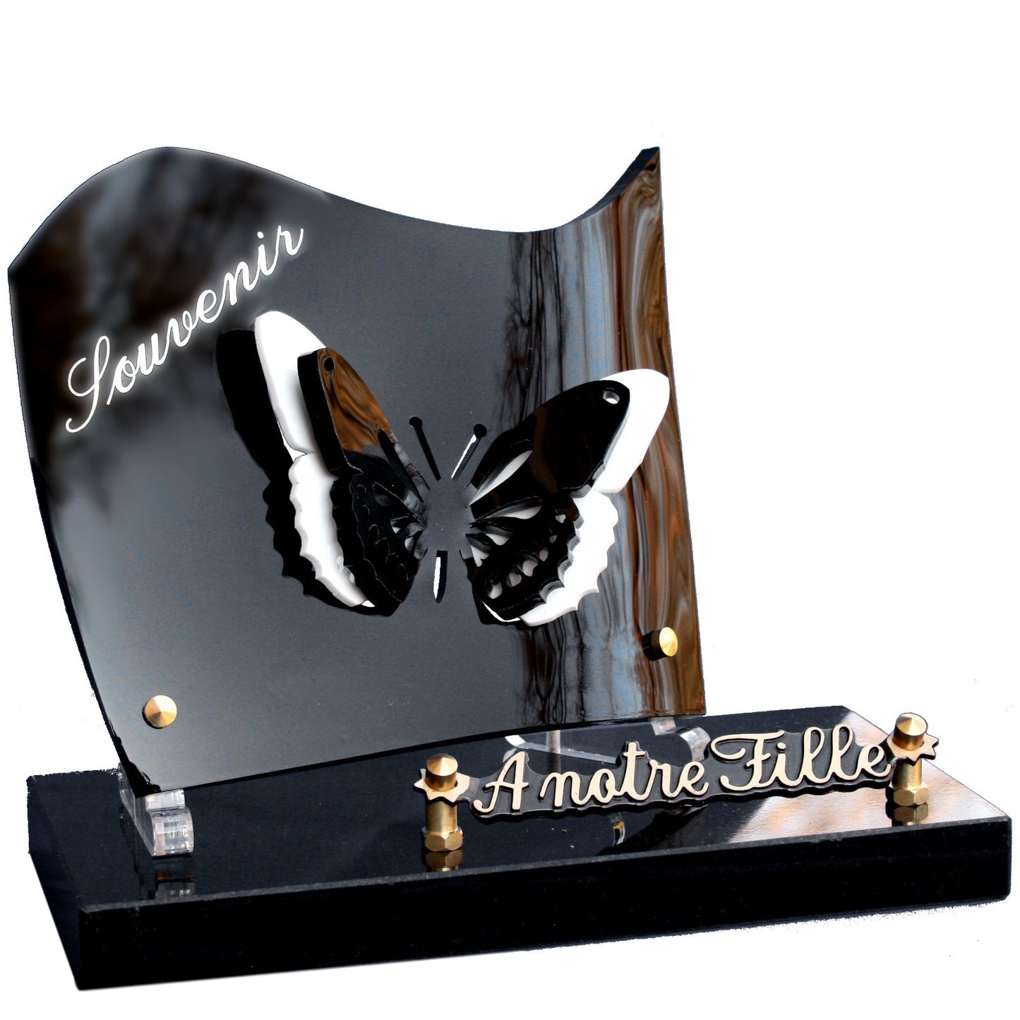 Papillon plexi noir